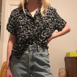 Vintage button down top